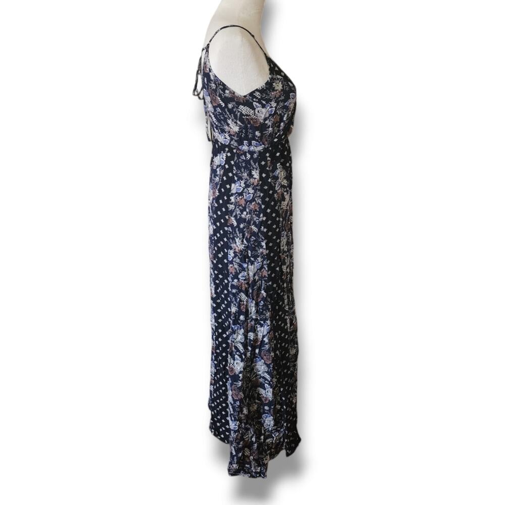 Tobi Floral Patchwork Bohemian Strappy Maxi Dress - Picture 2 of 4